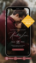 Cargar imagen en el visor de la galería, BODA Invitación Digital Express LOVERS 01