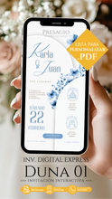 Cargar imagen en el visor de la galería, BODA Invitación Digital Express DUNA 01