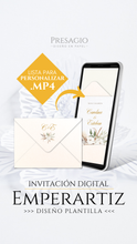 Cargar imagen en el visor de la galería, BODA Invitación Digital Express EMPERATRIZ .mp4