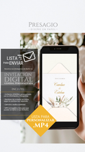 Cargar imagen en el visor de la galería, BODA Invitación Digital Express EMPERATRIZ .mp4