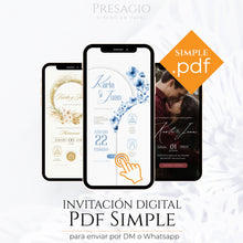Cargar imagen en el visor de la galería, Invitación Dig. Interactiva Simple