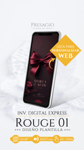 Cargar imagen en el visor de la galería, BODA Invitación Digital Express ROUGE MÓNACO 01