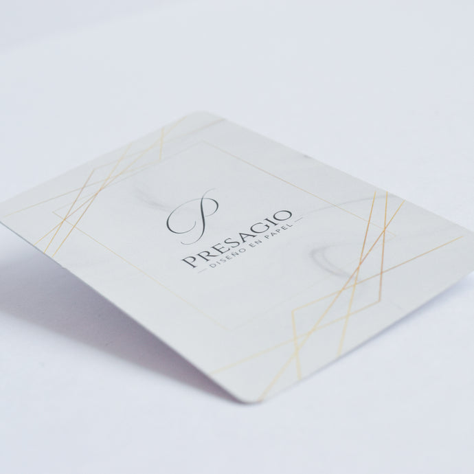 TARJETAS de presentación redondeadas- 1 lado