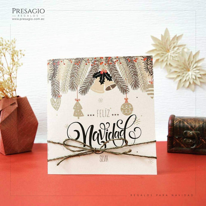 Tarjeta de Navidad - Café