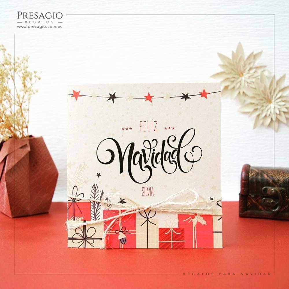 Tarjeta de Navidad - Roja