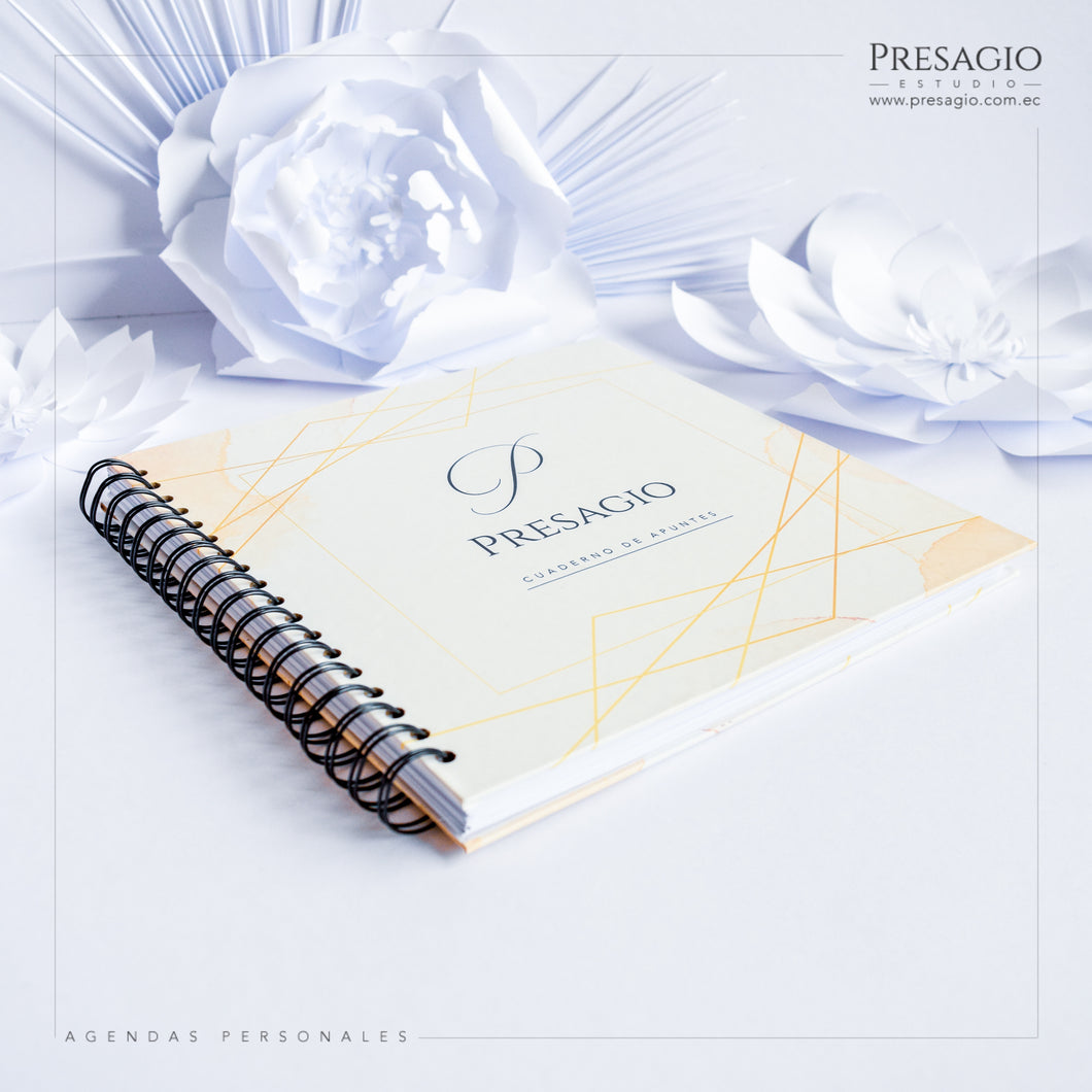 LIBRETA PERPETUA GRANDE ANILLADA - 25CM CUADRADA