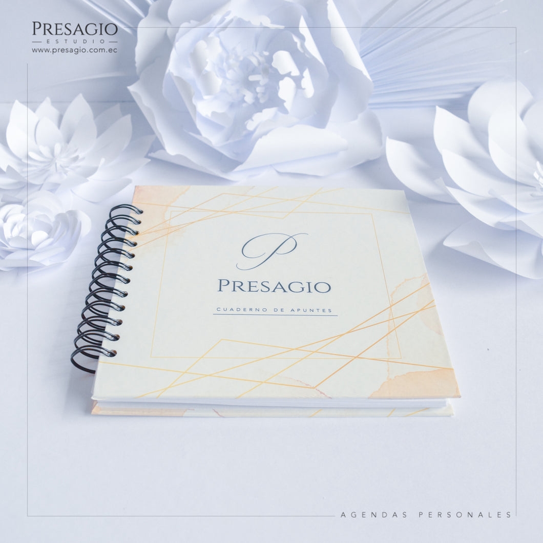 LIBRETA PERPETUA MEDIANA ANILLADA - 20CM CUADRADA