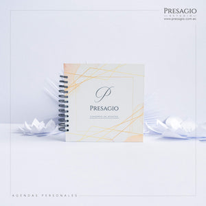 AGENDA PERSONAL MEDIANA ANILLADA - 20CM CUADRADO
