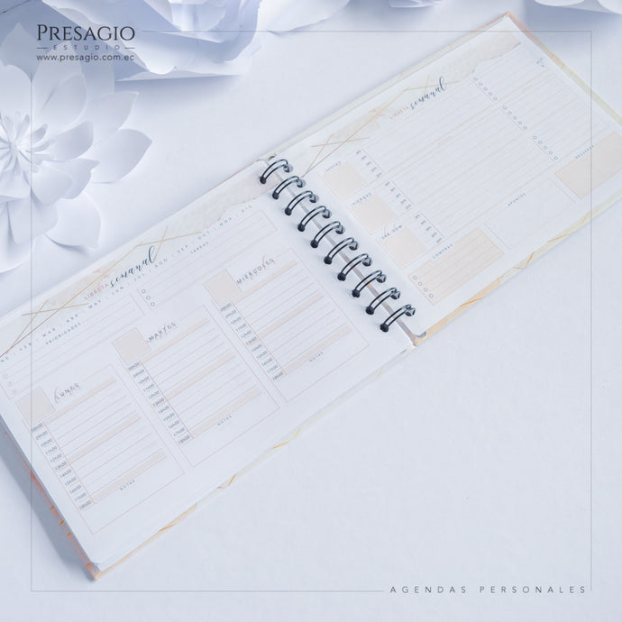 LIBRETA PERPETUA MEDIANA ANILLADA - A5 HORIZONTAL