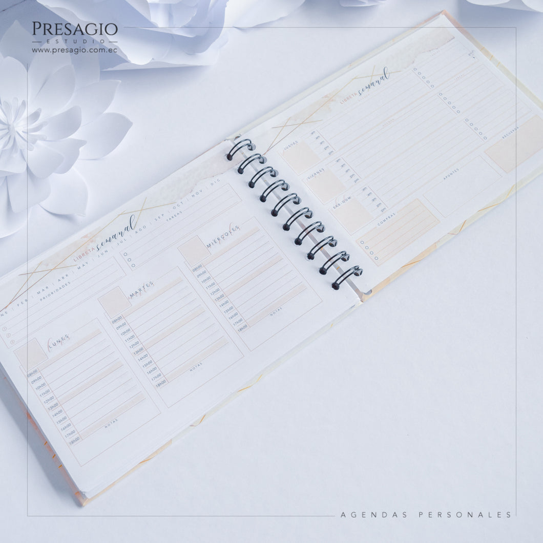 LIBRETA PERPETUA MEDIANA ANILLADA - A5 HORIZONTAL