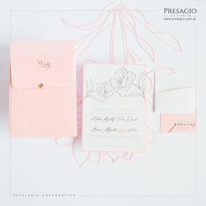INVITACIÓN DUQUESA ENVELOPE FLOREAL
